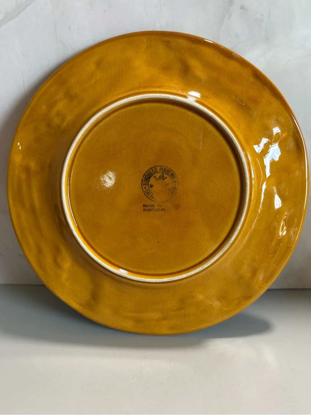 8 1/2” Bordallo Pinheiro Oak Leaf Plate
